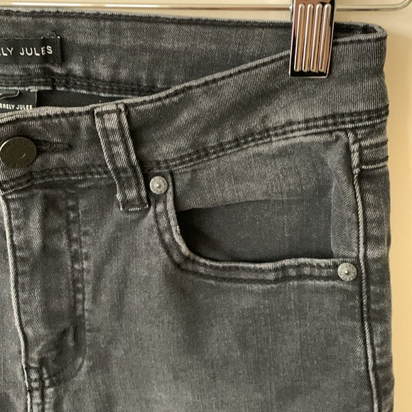 Sincerely Jules Black Flare Wide Leg Jeans High Waisted and FrayHem women SZ 27 - Picture 4 of 14